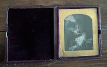 Load image into Gallery viewer, Rare Tinted Post Mortem Ambrotype British Photographer England 1850s