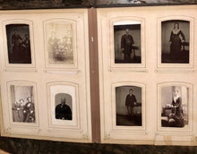 Load image into Gallery viewer, Big Leather Album 101 Antique Photos New York Pennsylvania 1860s 1870s 1880s IDs