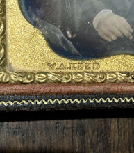 Load image into Gallery viewer, Sealed 1/6 Daguerreotype Confident Boy Quincy Illinois Photographer Warren Reed