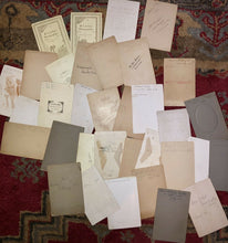 Load image into Gallery viewer, ALL ID'D People - Lot of 34 Antique Cabinet Card Photos / Genealogy Interest