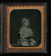 Load image into Gallery viewer, 1850s Ambrotype Photo Cute Boy with Long Curls in Hair & Short Pants - Full Case