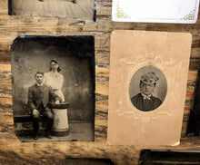 Load image into Gallery viewer, Antique Tintype Photo Lot 1860s 1870s ID'd Rawson Men Women Children 1800s