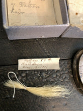 Load image into Gallery viewer, Daguerreotype Pin Brooch, Lock of Hair of Identified Man / Memorial Jewelry