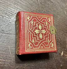 Load image into Gallery viewer, A+ Condition! Miniature Red Leather Fairy Album + Some Gem Tintype Photos 1860s