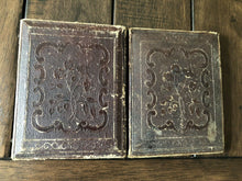 Load image into Gallery viewer, 1/4 Purple Glass Ambrotype, Group of Three Men, Possibly from Virginia