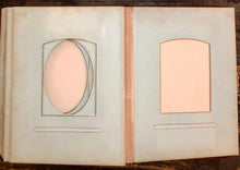 Load image into Gallery viewer, Antique Velvet 1800s Gold Trimmed Brass Clasp Cabinet & CDV Photo Album