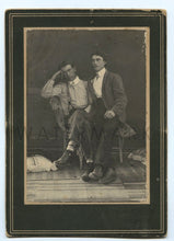 Load image into Gallery viewer, Antique Photo ID'd Men Self Portrait of Photographer Midland Texas 1900s