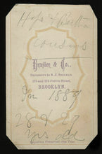 Load image into Gallery viewer, 1860s Brooklyn New York Girls (Cousins) Holding Dolls, Tinted Dresses, ID'd