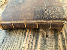 Load image into Gallery viewer, Large Antique BIRDS Design Leather Victorian Cabinet & CDV Photo Album 61A Empty