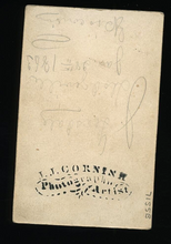 Load image into Gallery viewer, Dated CDV ID'd Young Man Holding Art Preservative Advertising 1860s Wisconsin