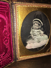Load image into Gallery viewer, Rare Hidden Mother 1/4 Daguerreotype by J. Gurney New York Tinted Unusual 1850s