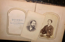 Load image into Gallery viewer, antique leather 1860s 1800s photos philadelphia soldier