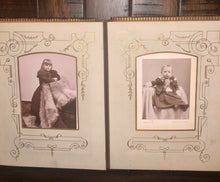 Load image into Gallery viewer, Details about 46A leather album Nice Cabinet Cards CDVs Tintype unique design
