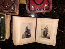 Load image into Gallery viewer, FOUR civil war & later albums 168 total antique photos tintypes cdvs (SA6)