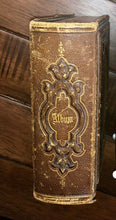 Load image into Gallery viewer, nice quality EMPTY leather photo album antique 1860s for CDV or tintypes