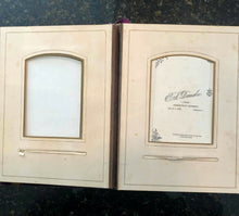 Load image into Gallery viewer, 48A Big & Heavy Our Friends Antique Velvet Photo Album Long Hair Letter Sideshow