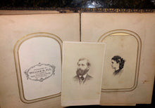 Load image into Gallery viewer, antique leather 1860s 1800s photos philadelphia soldier