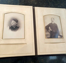 Load image into Gallery viewer, 48A Big & Heavy Our Friends Antique Velvet Photo Album Long Hair Letter Sideshow