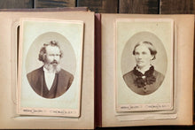 Load image into Gallery viewer, Antique Leather Photo Album & San Francisco Cabinet Cards