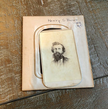 Load image into Gallery viewer, 1860s CDV Photo Self Portrait of Pioneer Wisconsin Photographer Henry Brown