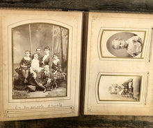 Load image into Gallery viewer, Nice Leather Album Many ID'd People Iowa Minnesota New York CDV Cabinet Photos