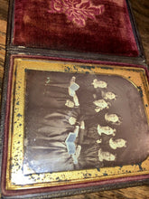 Load image into Gallery viewer, Wonderful 1840s Daguerreotype Women Holding Open Books Bead Purses Prayer Group?