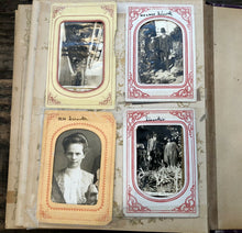 Load image into Gallery viewer, Celluloid Victorian Photo Album + Old Photos including Tintypes