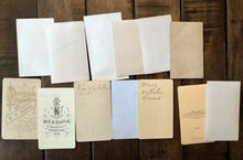 Load image into Gallery viewer, Lot Of 13 CDV Photos 1860s 1870s Hand Tinted Flowers Floral Wreath Art Filler