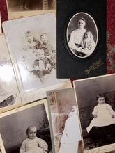 Load image into Gallery viewer, ALL ID'D People - Lot of 34 Antique Cabinet Card Photos / Genealogy Interest