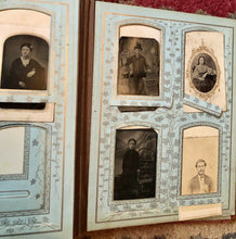 Load image into Gallery viewer, Antique Album 31 Photos Cabinet Cards Tintypes CDVs Girl Holding Doll - Indiana
