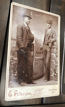 Load image into Gallery viewer, (2) Antique Photos of Men Including La Grange Texas Buffalo Bill Cody?