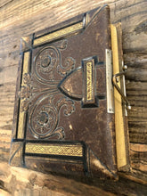 Load image into Gallery viewer, 51A Nice Leather Album Antique Photos from KANSAS Wedding Bride Groom