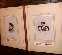 Load image into Gallery viewer, Victorian Sewn Flower Cover Album 1860s CDV Tintype Cabinet Card