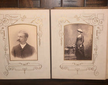 Load image into Gallery viewer, Details about 46A leather album Nice Cabinet Cards CDVs Tintype unique design