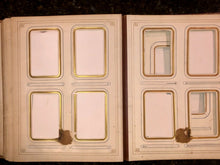 Load image into Gallery viewer, Substantial Antique Photo Album, Pebbled Leather - Empty - Can hold 132 CDVs & Cabinet Cards