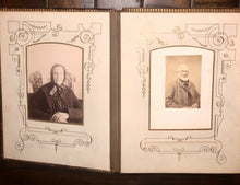 Load image into Gallery viewer, Details about 46A leather album Nice Cabinet Cards CDVs Tintype unique design