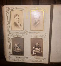 Load image into Gallery viewer, Details about 46A leather album Nice Cabinet Cards CDVs Tintype unique design