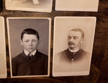 Load image into Gallery viewer, 1800s / antique cabinet card CDV and tintype photo lot 1860s and later