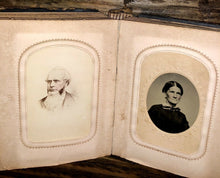Load image into Gallery viewer, Civil War Era Album Tintypes CDV Photos Tax Stamps IDs
