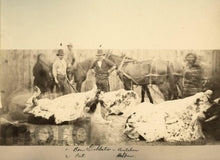Load image into Gallery viewer, Rare Circa 1878 Large Albumen Photo / Butcher at Red Cloud Indian Agency