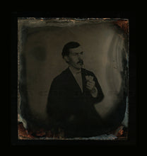 Load image into Gallery viewer, Photographer Asa Haines Self Portrait Taken with Cigar Box Camera - Rare