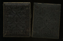 Load image into Gallery viewer, 1850s 1/4 Photo Case & Mat, Not Empty - Dark Ambrotype of Two Men Included
