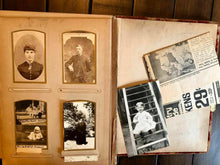 Load image into Gallery viewer, Victorian Album with Photos - Beautiful Rare Photographic Cover + Many ID'd Ppl