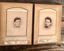 Load image into Gallery viewer, Nice Leather Album Many ID'd People Iowa Minnesota New York CDV Cabinet Photos