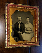 Load image into Gallery viewer, 1850s Ambrotype Photo Nice Looking Young Couple Wedding Portrait?