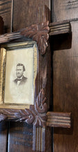 Load image into Gallery viewer, Civil War General Grant CDV Photo Antique Adirondack Wood Wall Picture Frame