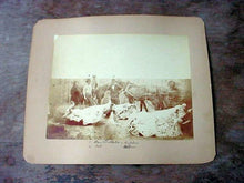 Load image into Gallery viewer, Rare Circa 1878 Large Albumen Photo / Butcher at Red Cloud Indian Agency