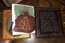 Load image into Gallery viewer, Ambrotype Handsome Man Wearing Hat Tinted Cheeks 1850s - Ace of Clubs Card??