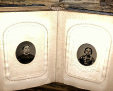 Load image into Gallery viewer, Civil War Era Album Tintypes CDV Photos Tax Stamps IDs