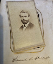 Load image into Gallery viewer, Civil War Soldier 24th NY Cavalry Reverend Samuel Stoddard, Signed CDV 1860s